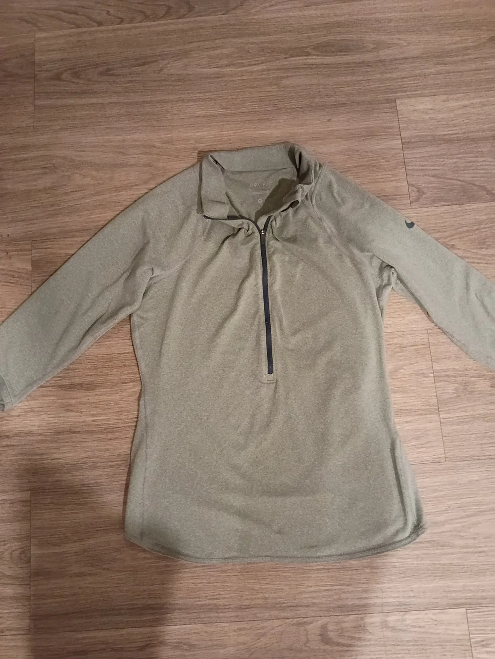Nike Olive Green Quarter-Zip Pullover